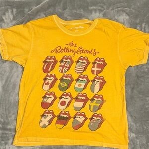 Rolling Stones Yellow Graphic T-Shirt